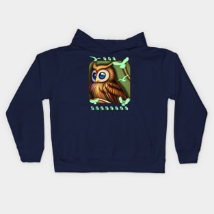 The Majestic Brown Owl Kids Hoodie